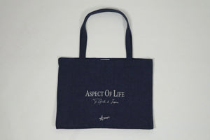 Denim Blue Canvas Tote Bag