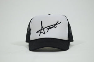 Star Script Trucker (Black)